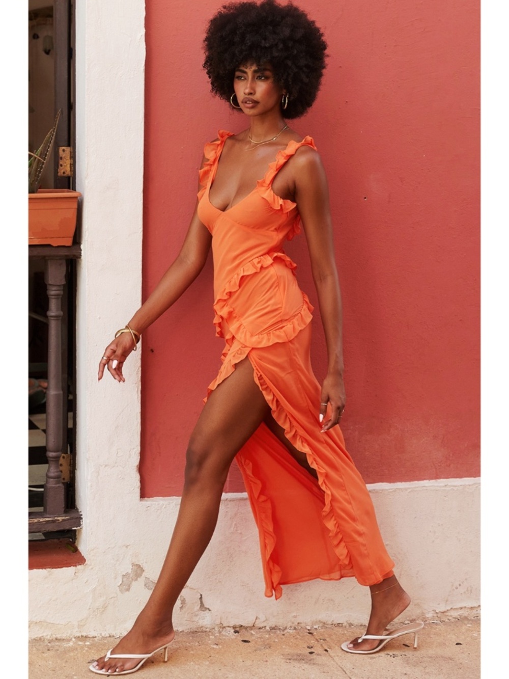NEW House of CB Pixie Dress Flame Medium